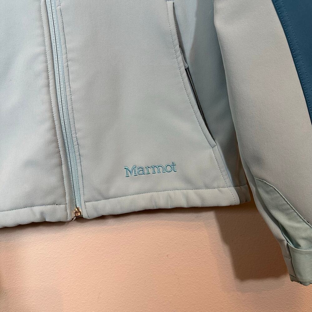 Marmot Gravity Softshell Jacket Women’s Medium Blue Gorpcore Hiking - Picture 6 of 9